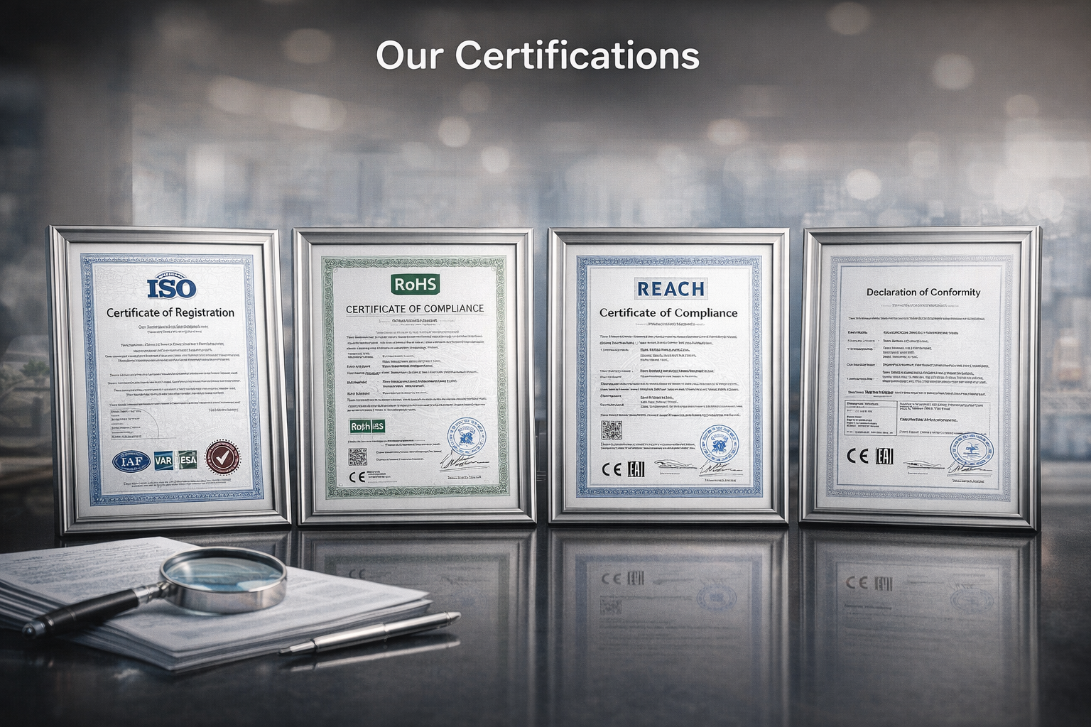 Certifications display