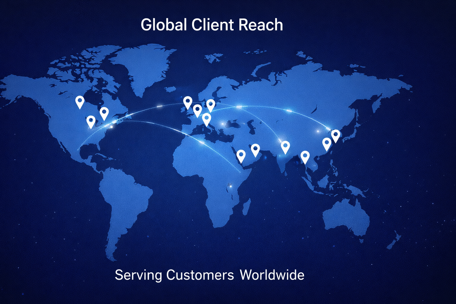 Global clients map